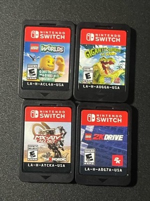 4 Nintendo Switch Game Lot Lego Worlds 2k Drive Mx Atv Gigantosaurus