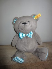 NWT Steiff Boris Teddy Bear 113758 Bowtie Blue HTF Collectors Authentic