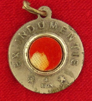 Vintage SAINT THERESE Relic Medal 3RD CLASS Religious Catholic Relic Cloth Medal