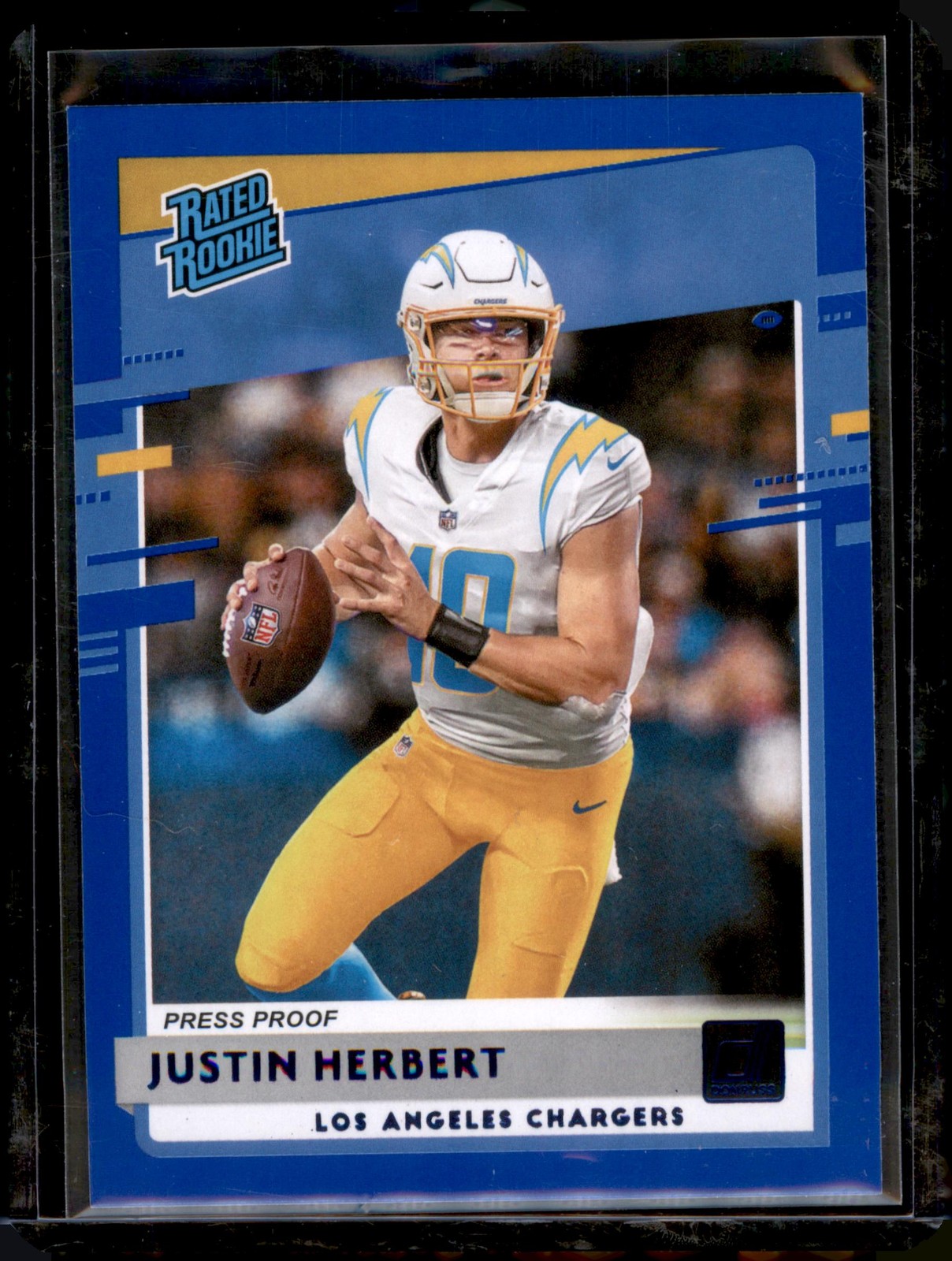 2020 Donruss #303 Justin Herbert Press Proof Blue