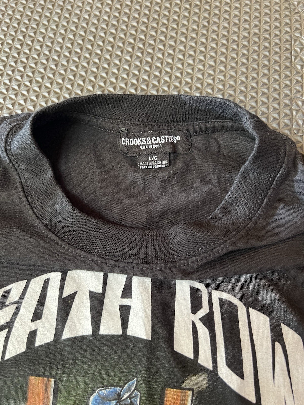 FILA Maglietta Death Row Records x Snoop Dogg taglia Large L copertina album nera