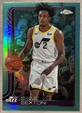 2025-26 Topps Chrome - Collin Sexton #210 Aqua Refractor 168/199 Utah Jazz
