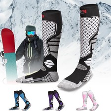 GTUBIKE Ski Socks Thermal Knee High Compression Anti-Slip Winter Snowboard