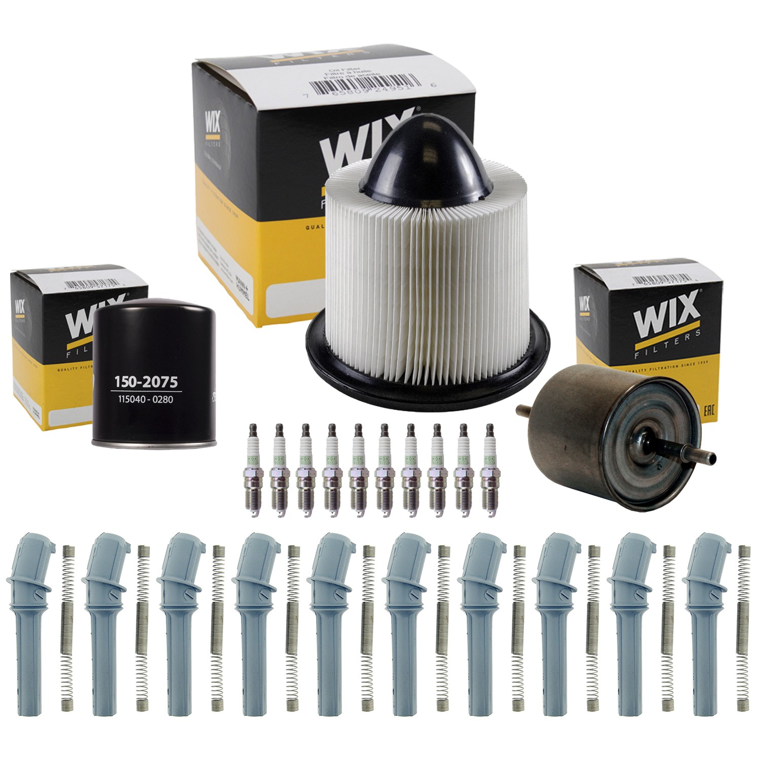 Denso Tune Up Kit NGK 10 Spark Plugs NGK Boots Kit for E-Series F-Series 6.8 V10