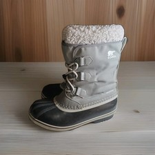 Sorel Big Kids Yoot Pac Nylon, Gray Winter Boots, Size 5M