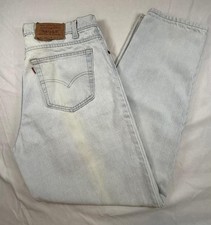 Levi's 550 Vintage High-Waist 34x30(36x30) Relaxed Taper Light Wash USA Made 90s