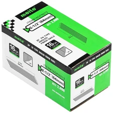 Meite 16G Angled Finish Nails 2.5" Galvanized 20° for Nail Gun Trim Cabinet 2...