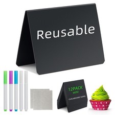 4"x3" Mini Chalkboard Signs Food Labels for Party Buffet Food Chalk Board Sign
