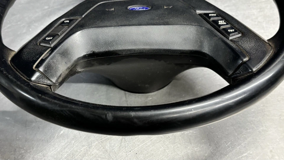 87-91 Ford Bronco F-150 F-250 Econoline XLT Steering Wheel W/Cruise Control — 第 3/4 张图片