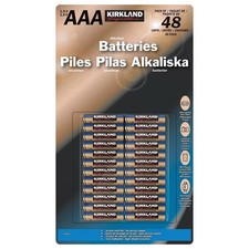 Kirkland Signature Alkaline  AAA Batteries 48 Pack – (Brand New Sealed) 0.30 per battery