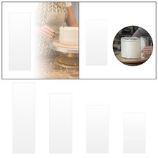 Cake Scrape Tool Kitchen DIY Baking Tool Transparent Cake Cream Scrape Tool