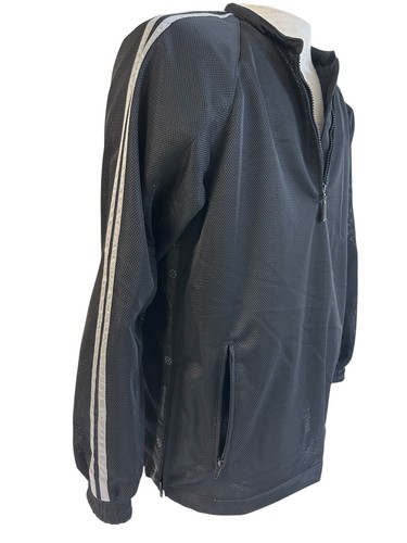 First Gear Men’s Motorcycle Jacket Size Large, Black/Gray, Hypertex Padded - Picture 2 of 12