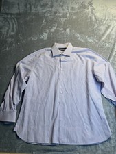 John Varvatos USA Mens Large 17 32/33 Purple Check Dress Shirt Slim Fit
