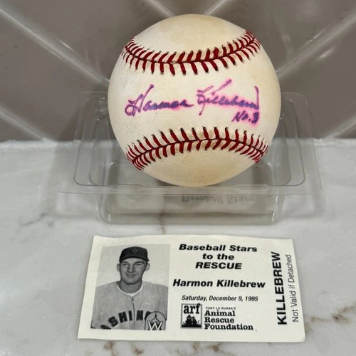 Harmon Killebrew #3 Signed Auto MLB Baseball Ball Minnesota Twins HOF (no COA)