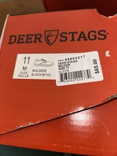 Deer Stags Wilder Black Men's Sz 11 M Memory Foam Casual Dress Shoes