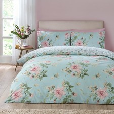 Image of Catherine Lansfield Avebury Floral Single Double King Super King Duvet Cover Set