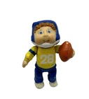 Cabbage Patch Kids Football #28 Vintage 3.5" PVC Brown Hair Figure 1984
