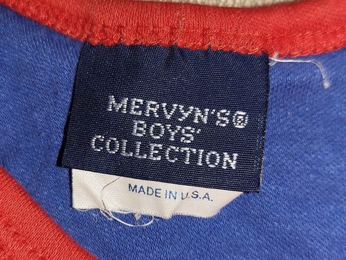 VINTAGE Meryvn's Boys Collection Activewear Outfit Size 4 Blue/White/Red VTG 80s - Picture 5 of 13