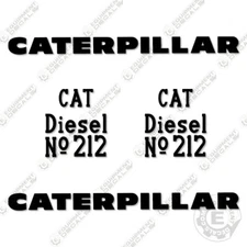 Fits Caterpillar No. 212 Decal Kit Scraper Equipment Decals Motor Grader 