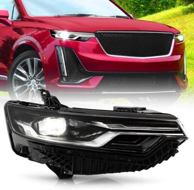 Right Side For 2020-2023 Cadillac XT6 LED Headlights Assembly  w/Projector