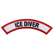 ICE DIVER CHEVRON - SCUBA DIVING iron-on DIVE PATCH embroidered applique