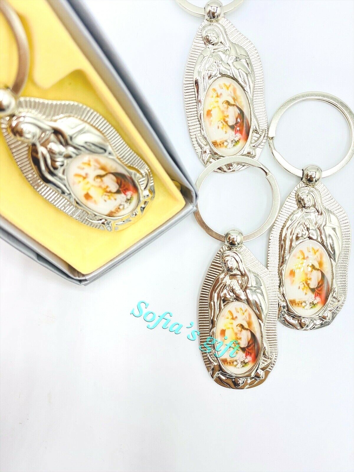 24 - First Communion Favors Girls Keychains Primera Comunion Llaveros ...