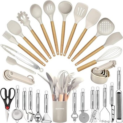Kitchen Utensils Set- 35 PCs Cooking Utensils with Grater