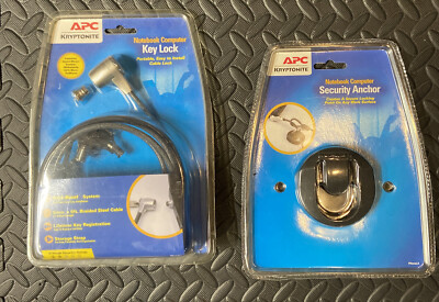 APC Kryptonite Notebook Computer Key lock & Security Anchor New | eBay