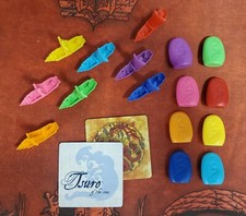 Tsuro Phoenix Rising Kickstarter Extra Promo Navi, Pietre e 2 Carte