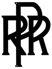 Vintage Style Metal Sign Pennsylvania Railroad Black Herald 12.3 x16