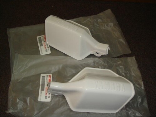 2 Original White Handguards Yamaha TT 350 600 XT 600 Super Tenere XTZ 750