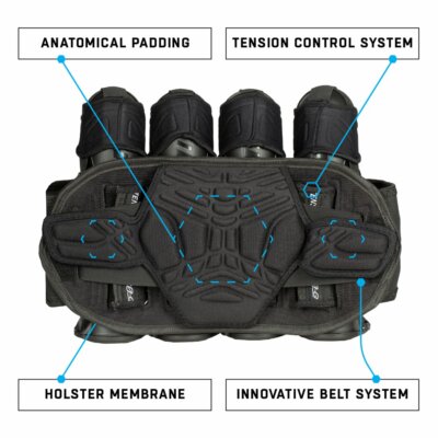 Pack de combat de paintball HK Army Zero-G LITE 5+4 (noir/gris Pack de combat de paintball HK Army Zero-G LITE 5+4 (noir/gris