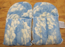 Herbal Foot Warmer Slippers or hand warmers - colorful  Made in USA  795 