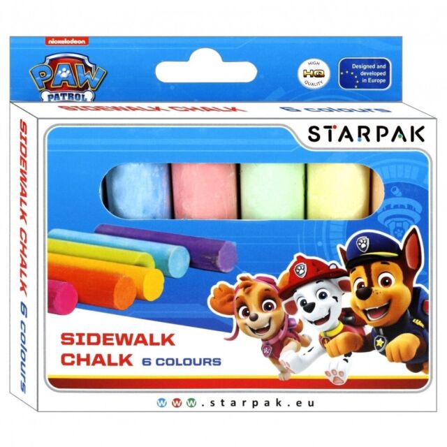 Bürgersteigkreide 6 Farben Starpak Paw Patrol