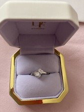 18ct White Gold Lab Created Diamond Ring New Price