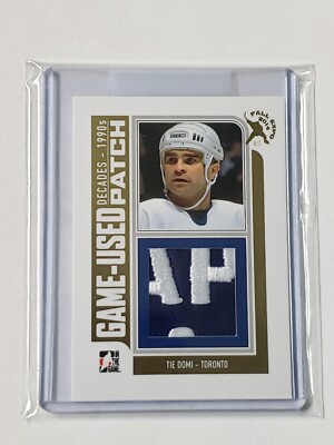 2012-13 ITG 1990 Decades GOLD Jersey Patch 1/1 **SUPER RARE** Tie Domi