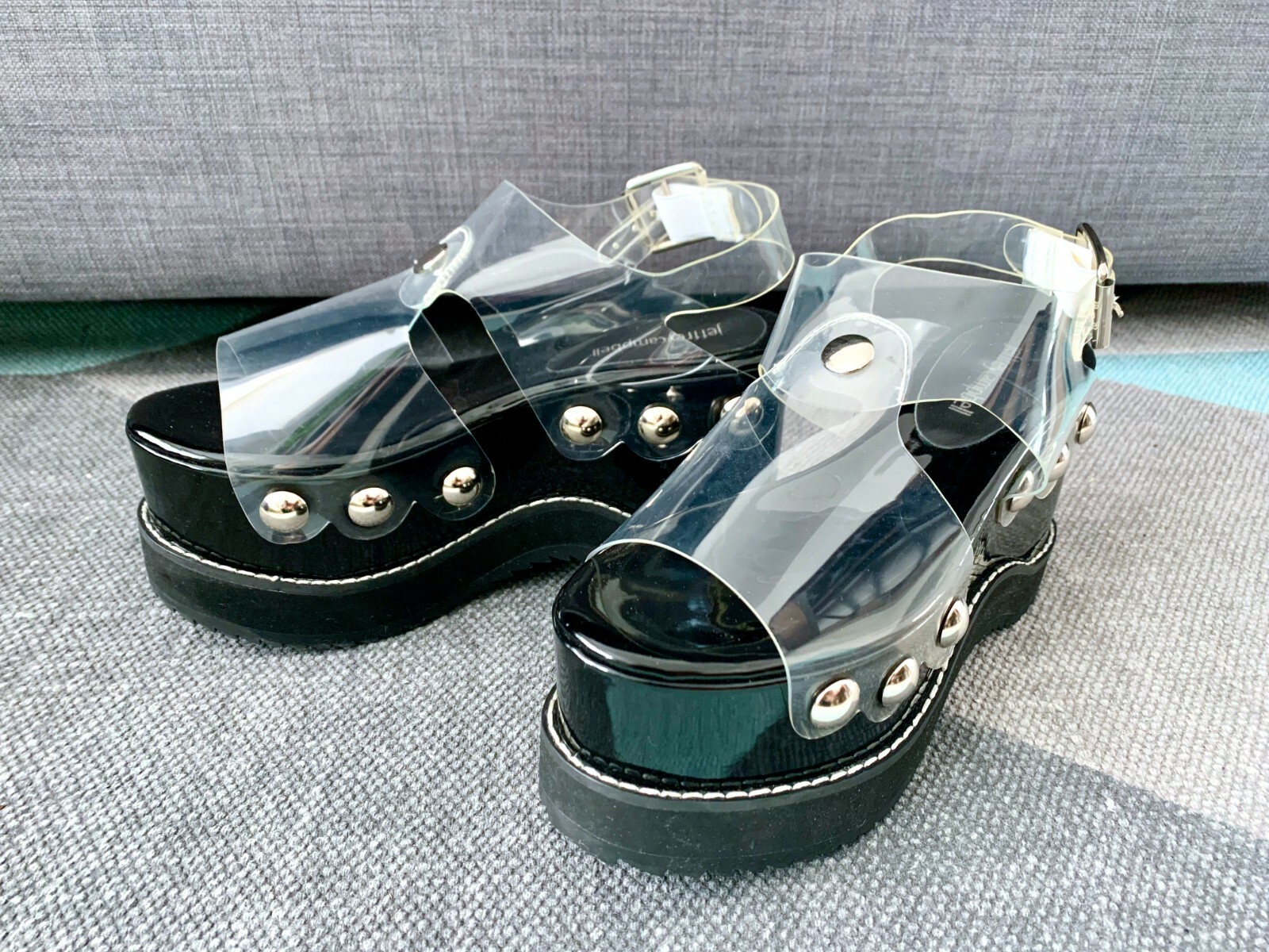 JEFFREY CAMPBELL Y2K Platform Studded Sandals - UK size 4 RRP £129