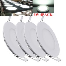 4Pack 4Inch LED Ceiling Lights Ultra-Thin Recessed Retrofits Kit 6000K Daylight