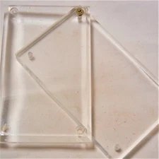 Acrylic Sports Card Beveled Display Protector 5-3/4" X 3-1/2" X 1"  FREE SHIP