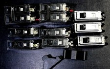  Lot of 10 GE 15-20-30AMP, CIRCUIT BREAKERS, USED