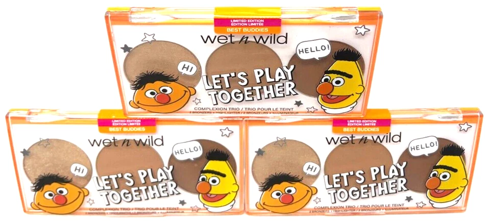 (3) Wet N Wild x Sesame Street Complexion Trio Sealed 1115661 - Best Buddies - Image 2 of 3