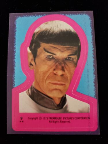 1979 Topps Star Trek The Motion Picture Leonard Nimoy Mr Spock Card Sticker 9 - Picture 1 of 2