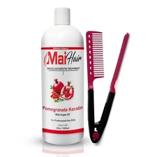 Mai Hair Brazilian Keratin Treatment Professional Blowout 32oz 1000ml Free Comb