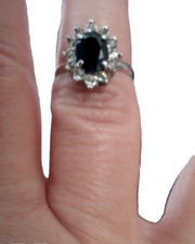 1.5 tcw Oval Cut Elegant  Sapphire & Diamond ...