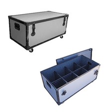 New TUFFBOX ROAD CASE for 8 PAR 38 CANS - 1/4" Medium Duty w/Wheels