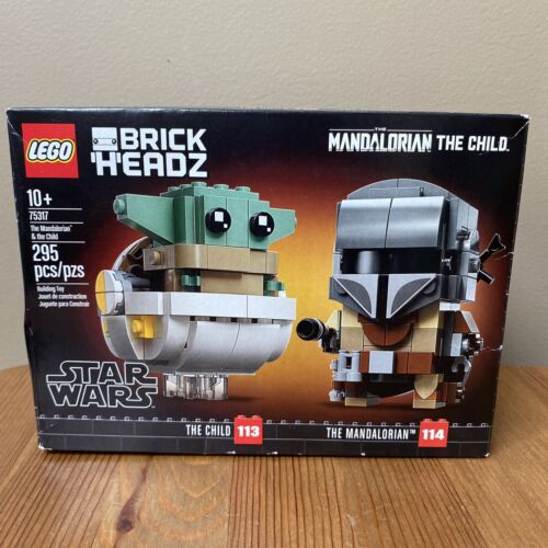 Lego Brickheadz 75317 The Mandalorian & The Child ~ New in Damaged Box - Afbeelding 1 van 5
