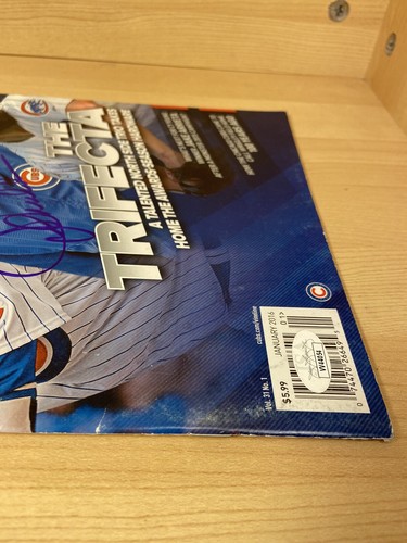 Joe Maddon Chicago Cubs WS Autographed Signed 2016 January Magazine Vine JSA COA - Picture 6 of 12