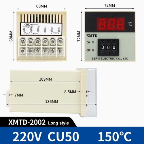 XMTD-2001/2002 Digital Temperature Controller K-type/E-type/PT100/CU50 Input - Picture 26 of 27