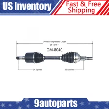 Fits Buick LeSabre Cadillac Oldsmobile 88 Pontiac Front Right CV Axle Shaft