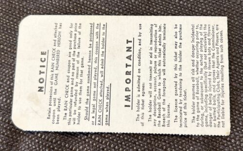 1962 World Series San Francisco Giants Yankees Ticket Willie Mays Mantle - Picture 2 of 2